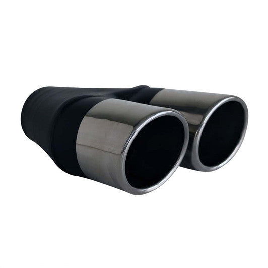 3” Rolled In Twin Exhaust Tip