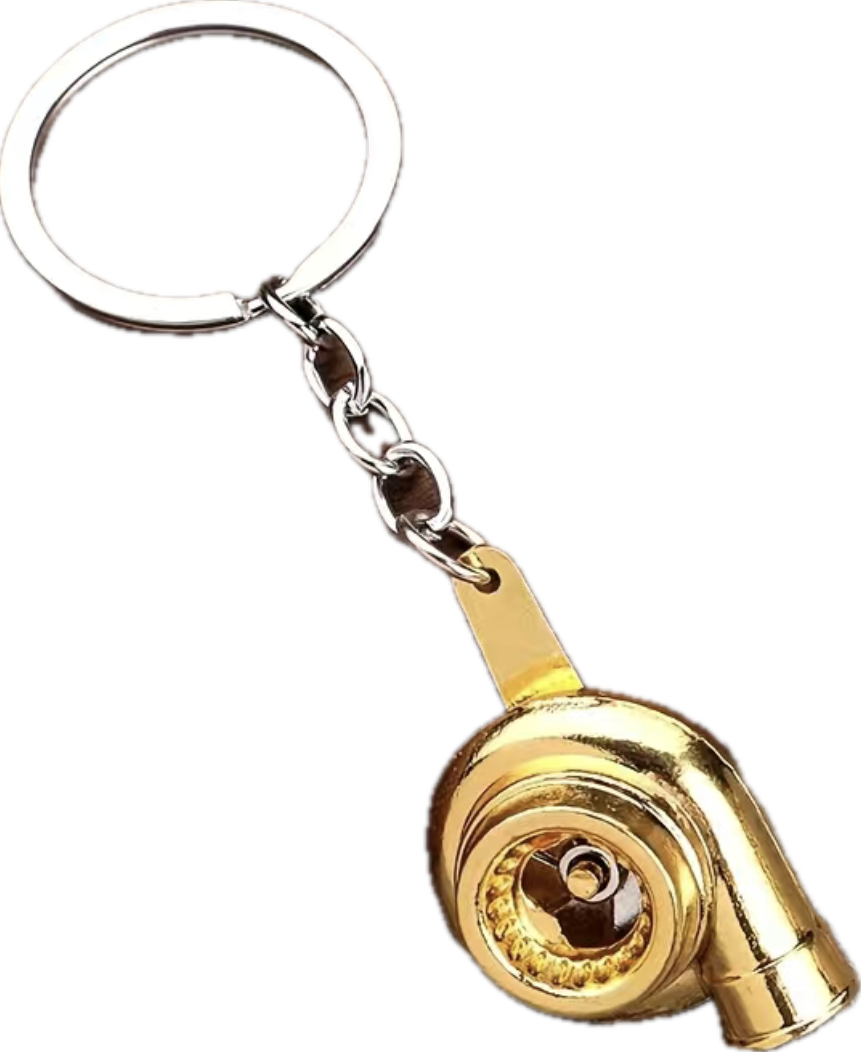 Gold Turbo Keychain