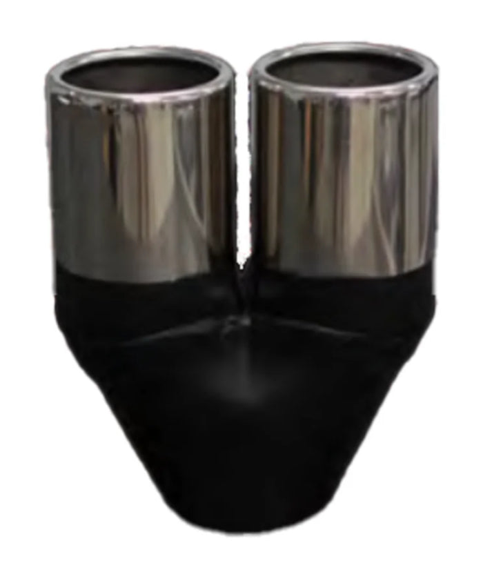3.5” Rolled In Twin Exhaust Tip