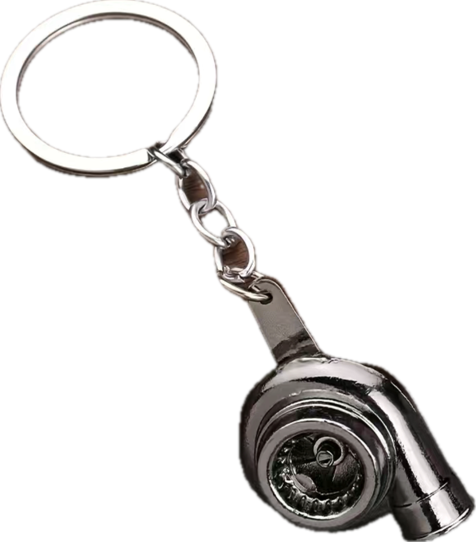 Black Turbo Keychain