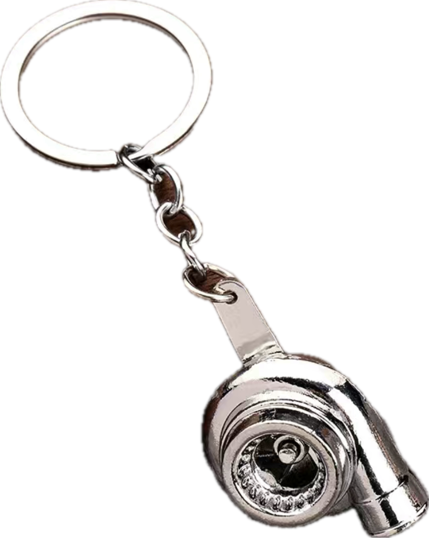 Silver Turbo Keychain