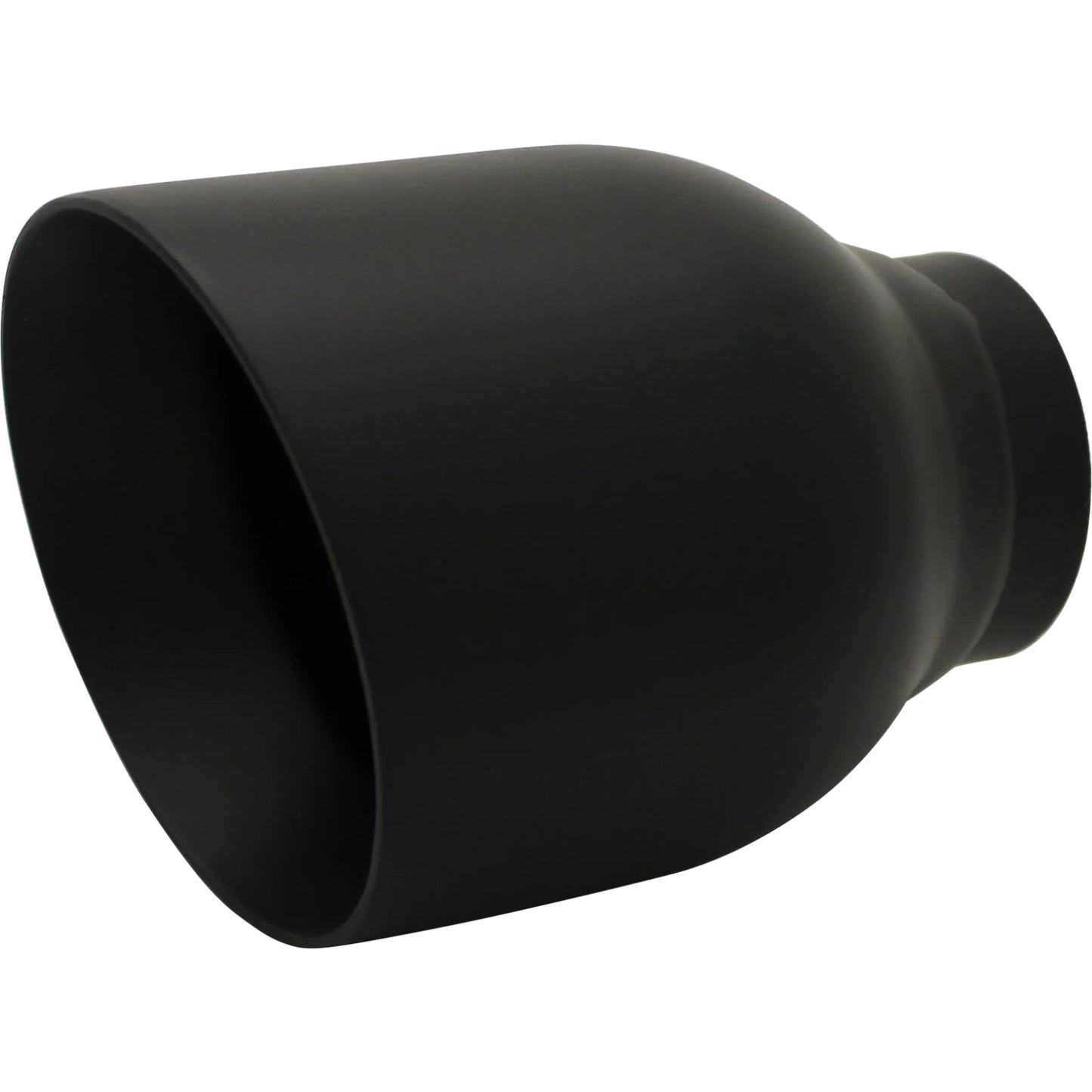 4" 5" Long Dual Wall Black Exhaust Tip