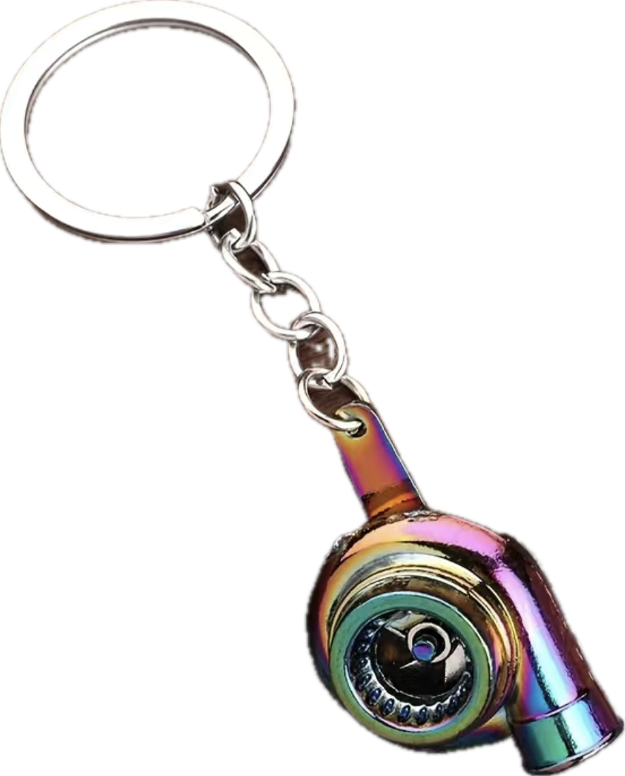 Rainbow Turbo Keychain