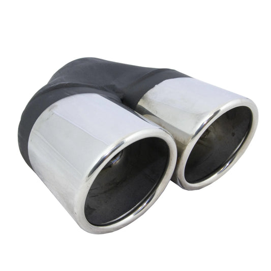3" Rolled In Twin Exhaust Tip