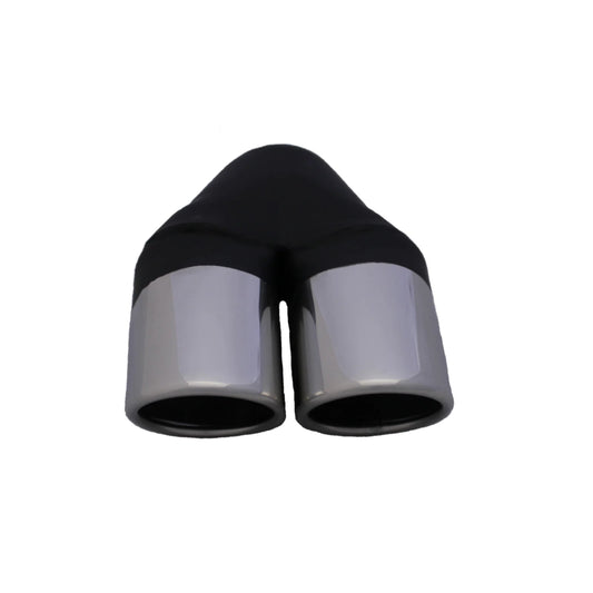 3" Rolled In Angle Cut Twin Exhaust Tip