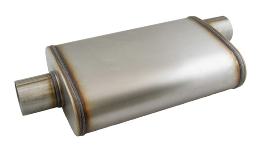 2.5" Stainless 14" Oval Muffler