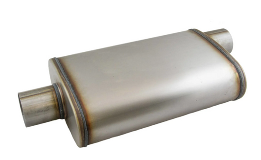 2.25" Stainless 14" Oval Muffler